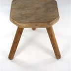 Vintage Houten Kruk Driepoot thumbnail 3