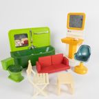 Vintage Fleur - Otto Simon - Mattel - Cindy - Plastic Meubeltjes - 1970'S thumbnail 2