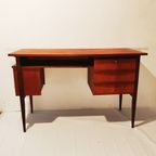 Mid Century Danish Modern Teak Desk, 1960. thumbnail 2