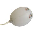 Vintage Hang Lamp Frosted Glas Bewerkt Met Bloemen, Jaren '50/'60 thumbnail 3