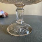 Vintage Glazen Schaal Op Voet Tazza Koekjesschaal Frans thumbnail 5