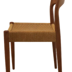 Set Van 4 Eetkamerstoelen Eetstoelen Arne Hovmand Olsen Deens Design Vintage Papercord thumbnail 8