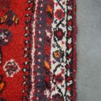 Gaaf Vintage Oosters Vloerkleed Met Onder Andere Een Mooie Fel Rode Kleur 114x69cm thumbnail 6