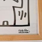 Keith Haring A Heart In Love Print In Lijst thumbnail 4