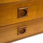 Vintage Bureau Jaren 60 Compacte Werkplek Teak Design thumbnail 24