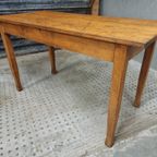 Oude Tafel Eettafel Sidetable Beukenhout 65 X 140 Cm thumbnail 3