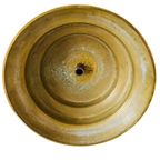 Antieke Zware Messing Bol Kandelaar 1920’s thumbnail 7