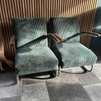 Pair Of Bauhaus Armchairs Fauteuil: Mucke Melder, W.H Gispen thumbnail 7