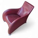 Montis / Gerard Van Den Berg / 1990s / Bordeaux Red Leather thumbnail 3