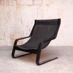 High-Back Scandianavian Lounge Chair / Fauteuil - Leder thumbnail 7