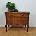 Vintage Queen Ann Ladekastje Ladekast, Commode Dressoir Badkamermeubel 003 thumbnail 3