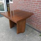 Fraaie Uitschuifbare Art Deco Tafel. thumbnail 9