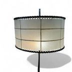 Vintage Staanlamp Met Kap Perkament & Leder Jaren 60 thumbnail 12