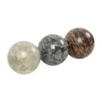 Set Van 3 Grote Gepolijste Bollen Marmeren Ballen Natuursteen thumbnail 9