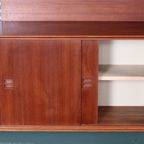 Vintage Scandinavische Teakhouten Wandkast thumbnail 2