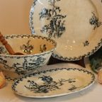 Ovale Schaal, Ironstone, Gien, Chardons Model thumbnail 2