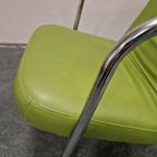 90'S Vintage Fauteuil Groene Buizenframe Stoel Schommelstoel thumbnail 5