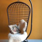 Vintage Rotan Eggchair, Hang Stoel, Gevlochten Rotan Stoel thumbnail 12