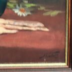 Albert Caulet. "Stilleven Met Madeliefjes En Handschoenen." thumbnail 3