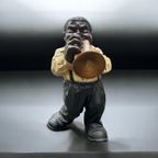 Vintage Beeldje Muzikant – Trompettist In Retro Stijl thumbnail 2