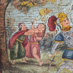 Antiek Siciliaans Beschilderd Wagenschot thumbnail 9