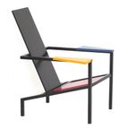 Mid Century Modern High Quality Remake Of A Rietveld Chair, 1980S thumbnail 3