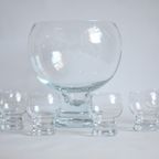 Punch Bowl By Erkkitapio Siiroinen For Riihimaen Lasi, Finland 1970S thumbnail 9
