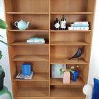 Vintage Grote Eiken Boekenkast Deens | Fineer Oak Danish thumbnail 5