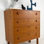 Scandinavisch Vintage Teak Fineren Ladekast Mards thumbnail 4