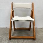 2 (of Meer) Vintage Grenen Klapstoel Kontiki - IKEA Stof Nw thumbnail 3