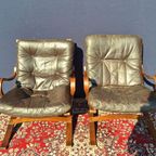 Retro Vintage Deens Design Fauteuils, Ingmar Relling, Stoel thumbnail 2