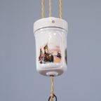 Antieke Art Deco Hanglamp Pendellamp thumbnail 5