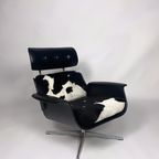 Vintage Cowhide Draaifauteuil thumbnail 2