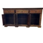 Vintage Houten Kast / Dressoir Met Ijzeren Accent thumbnail 13