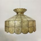 Vintage Mother Of Pearl Hanging Lamp 1970S thumbnail 3