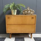 Blonde Wood Cabinet By Frantisek Mezulanik 1960s thumbnail 4