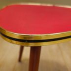 Vintage Plantentafeltje Tafeltje Bijzettafeltje Tafel Rood thumbnail 2