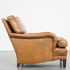 Unieke En Zeer Comfortabele Schapenleren Design Fauteuil/ Armchair Met Een Diepe Zit thumbnail 4