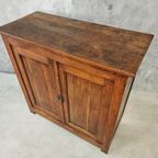 Antieke Kast Dressoir Eikenhout 19E Eeuws 115X114 Cm thumbnail 11