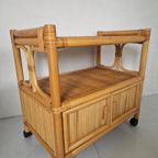 Vintage Barcart Vinyl Tafel Lp Platen Speler Trolley Tafel thumbnail 8