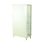 Oude Metalen Apothekerskast Medicijnkast Glas Industrieel 1970S thumbnail 13