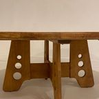 Vintage Oak Coffee Table By Gilbert Marklund For Furusnickarn Ab thumbnail 2