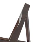 Aldo Jacober - Folding Chair Model ‘Trieste’ - Bazzani Italy - Dark Brown (Wood Grain) - Multiple thumbnail 7