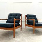 Paar Gerestaureerde Scandinavische Fauteuils thumbnail 12