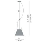 Luceplan Costanzina Sale D13 S.Pi. Met Mystic White Kap Hanglamp Wit thumbnail 3