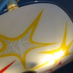 Ceiling Lamp By Inva In White Glass Red And Yellow Stars 1960S thumbnail 10