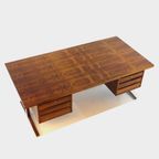 Xl Vintage Mid Century Directiebureau In Palissander, 1960s thumbnail 6