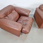 Set 2 De Sede Ds 101 Fauteuils Leer Fauteuil ’70 Nekleer thumbnail 19