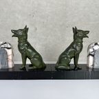 2x Art Deco Boekensteunen – Duitse Herdershond thumbnail 4