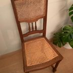 Rotan Houten Stoelen (6 Stuks) 20€/St thumbnail 7